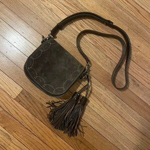 Frye Leather Crossbody Saddle Bag